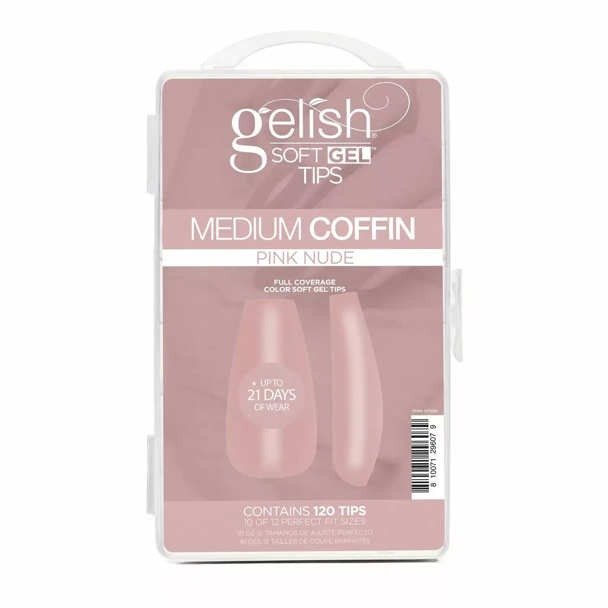 Soft Gel™ Tips - Pink Nude Medium Coffin 120CT
