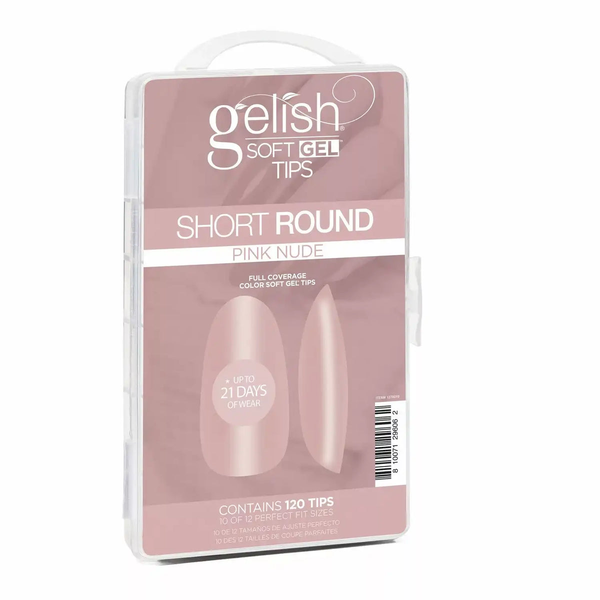 Soft Gel™ Tips - Pink Nude Short Round 120CT