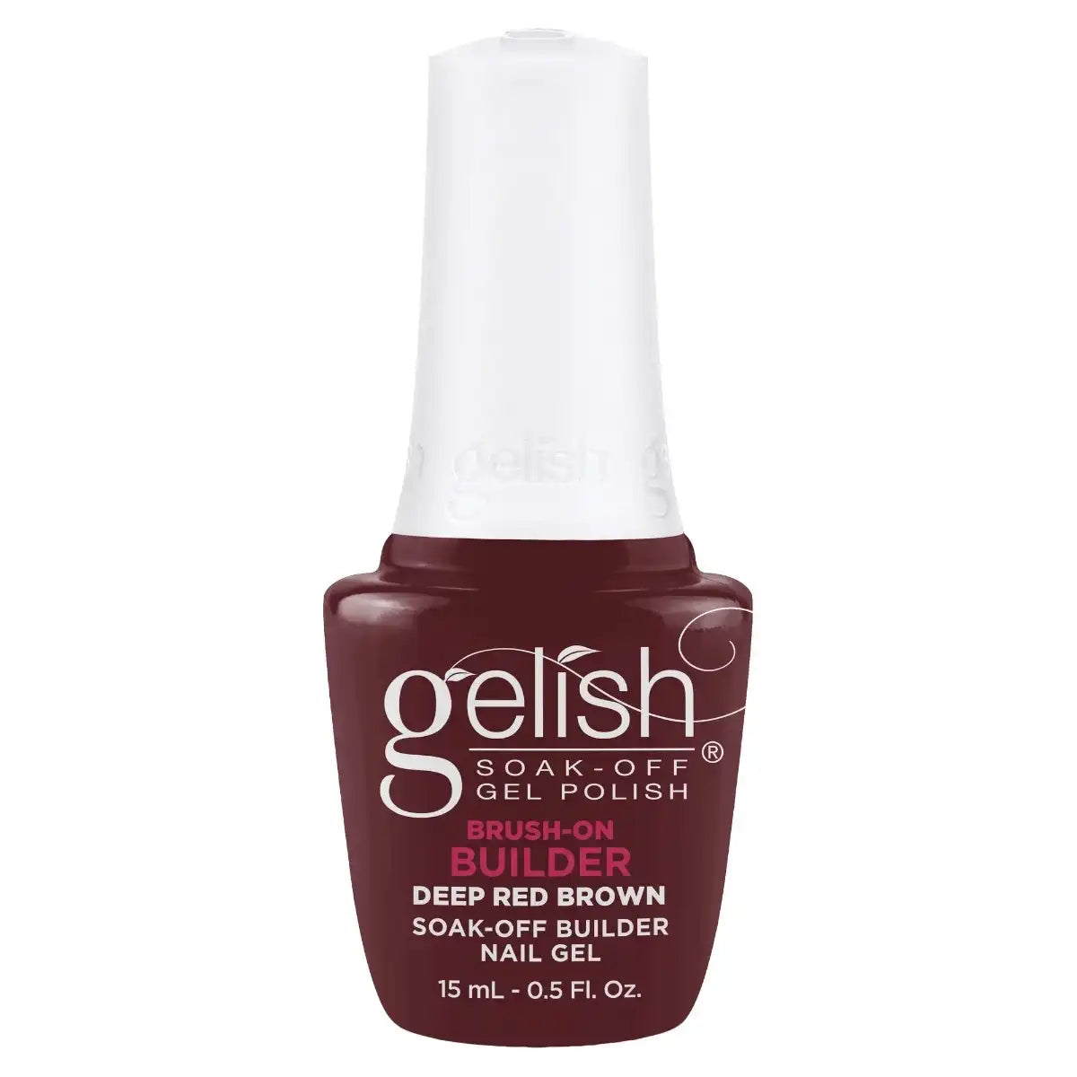 Gelish Brush-On Builder Deep Red Brown
