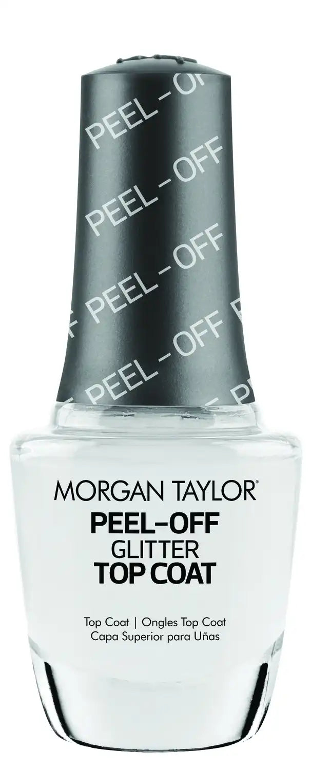 Morgan Taylor Peel-Off Glitter Top Coat, 15mL