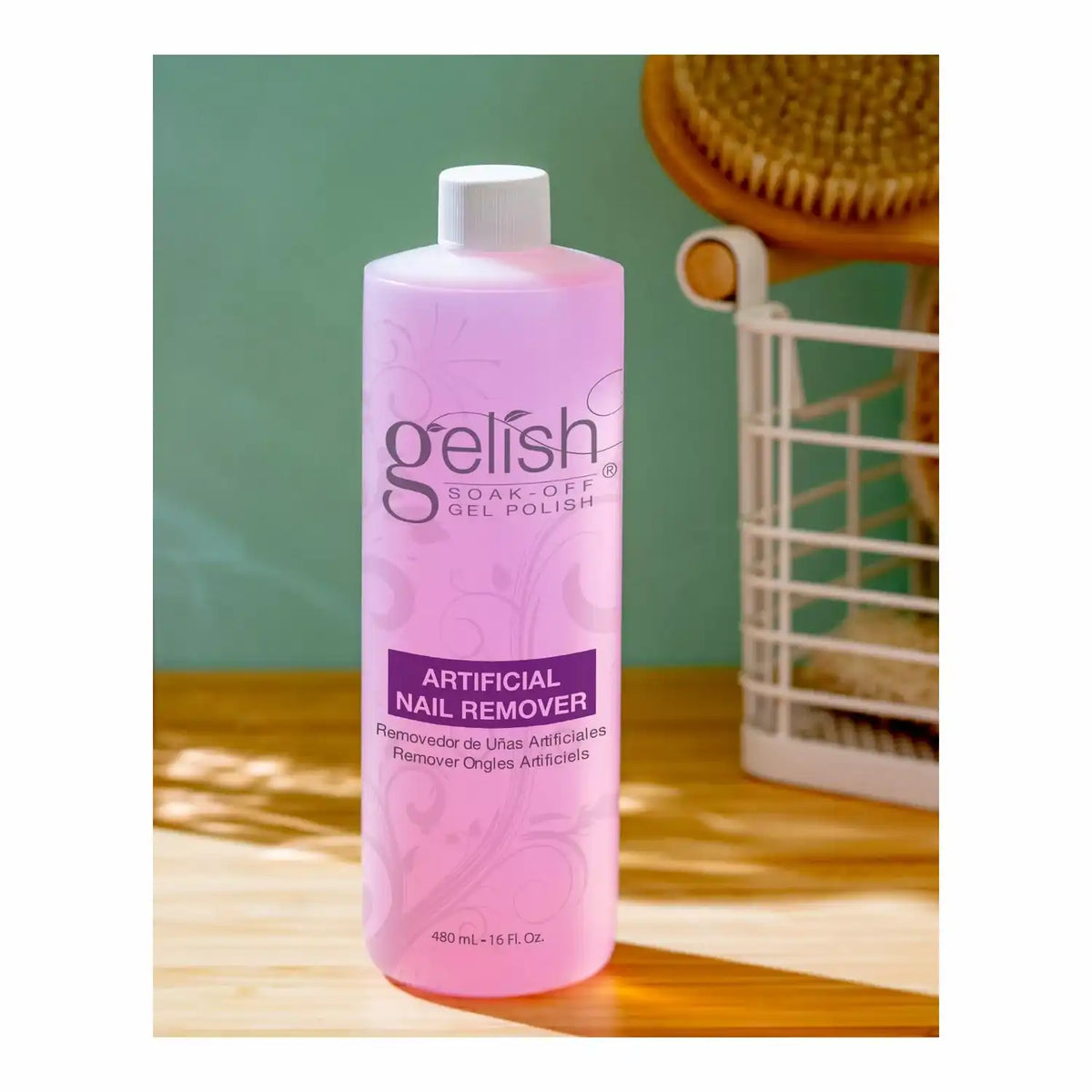 Gelish Artificial Nail Gel Polish Remover, 16 oz.