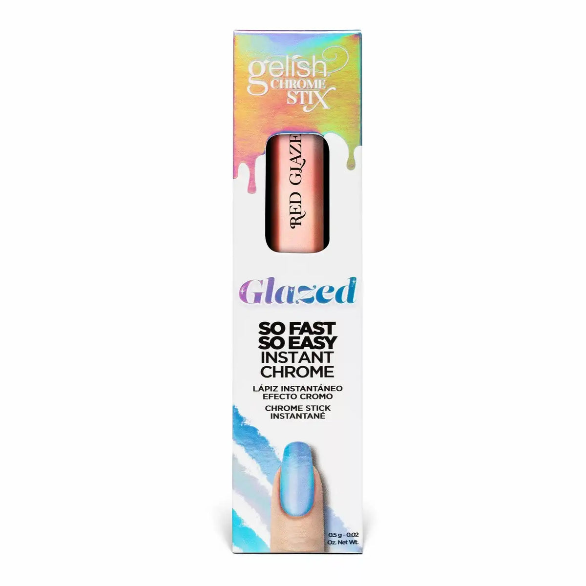 Gelish Chrome Stix Red Glazed, 0.17 oz.